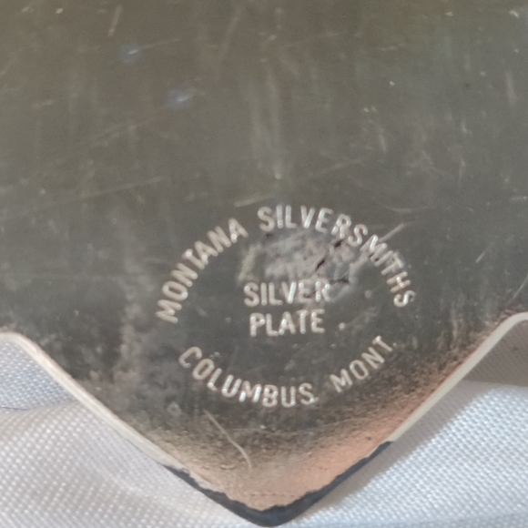 Vintage Montana Silversmiths Silver Plate Initial D Belt Buckle - Picture 3 of 5